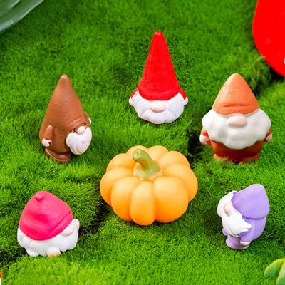 10 Pcs Mini Gnomes Statues Resin Miniature Gnome Figurines Hand Painted Gnome Tabletop Ornaments for Plant Pots Micro Landscape