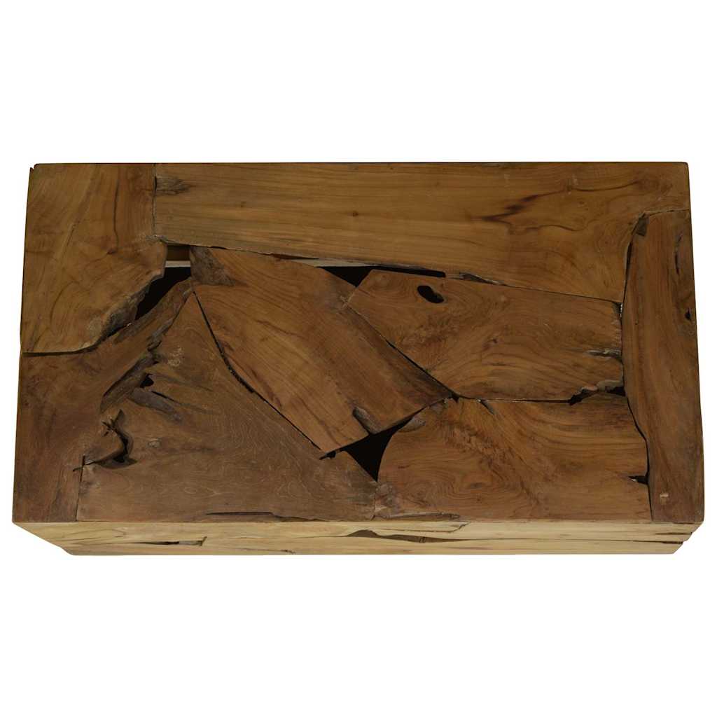 Coffee Table 90 x 50 x 30 cm Solid Teak Wood Brown