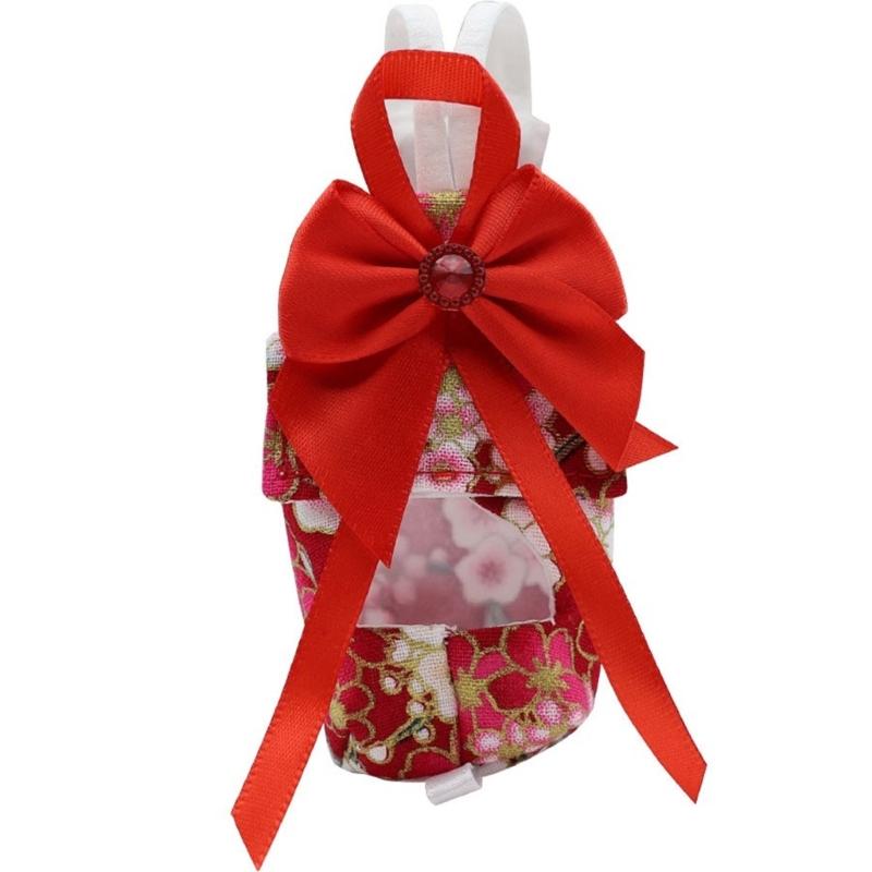 Reusable Pet Bird Diaper with Bowknot Comfort for Cockatiel Parrots Bird Nappy Flying Suit Pineapple Print