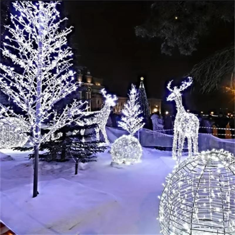 5/10M Solar LED String Lights with Remote Control 8 Modes Waterproof Fairy Garland for Outdoor Garden Wedding Party Christmas Decor