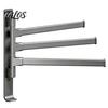 Rotating Towel Storage Swivel Rack, 180 Degree Design, Wall Mounted Space Modern Bathroom Hardware Aluminum Swing Holder, Anti-slip Organizer