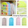Hot 16Pockets WardrobePockets Clear Hanging Bag Socks Bra Underwear Stationery Rack Hanger Storage Saving Space Tidy Organizer