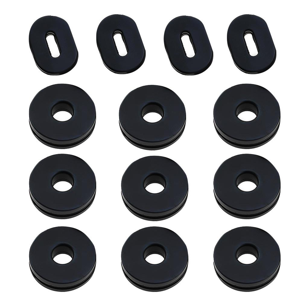 12ks Motocyklový boční kryt Gumové průchodky Goldwing Šrouby kapotáže pro Honda CG125 CT125 CB 100 125 550K 550F 750F CL100 TL125