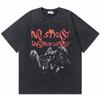 Washed Vintage Rapper Ken Carson Nad Destroy Lonely North America Tour Tshirt Men Hip Hop Loose Oversized T Shirts Short Sleeve