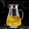 Water Jug Glass Water Pitcher Set Home Heat-Resistant Teapot Tea Cup Set Cold Kettle Water Jug With Handle for Boiling Drinkware
