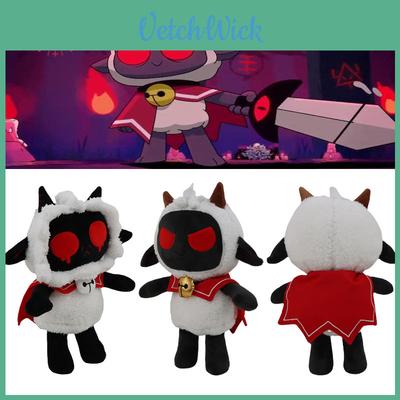 Weiches und knuddeliges Cult of the Lamb Schwarzes Lamm Plüschtier für Spielefans
