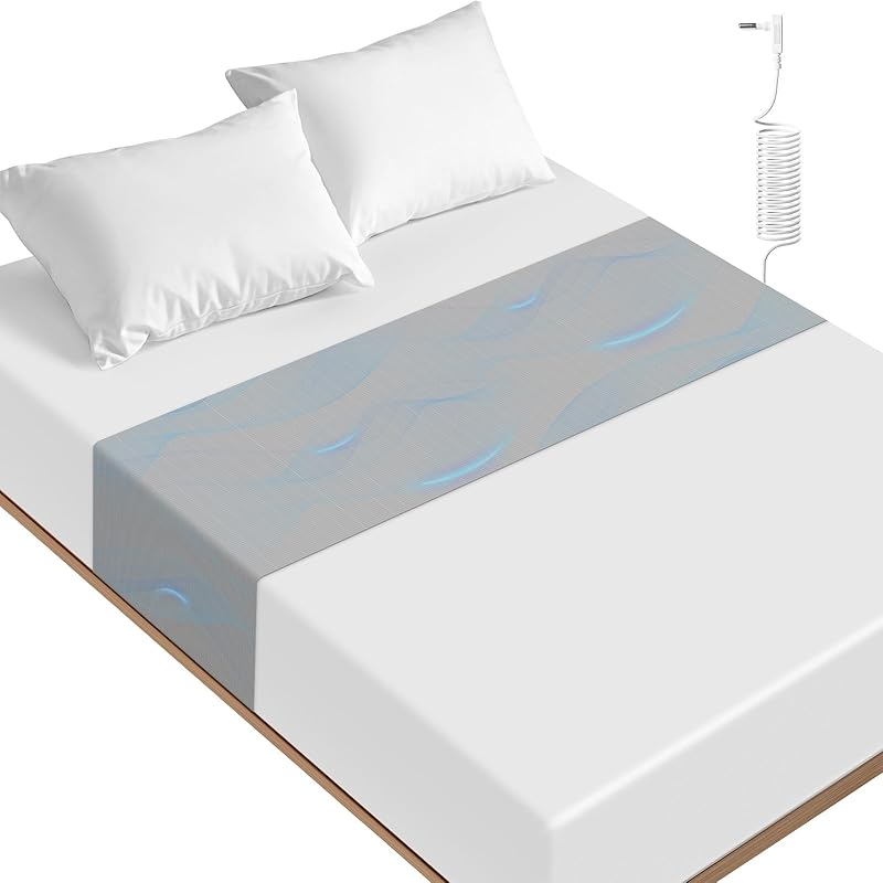 Grounding Sheets – Grounding Mat for Bed, 10% Silver Fiber Grounded Fitted Bed Earth Sheets for All Mattress Sizes, Includes Grounding Cord (Beige)