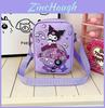 Kids Cartoon Stitch And Kuromi Pu Shoulder Bag For Girls And Boys With Cute Design For Daily Use