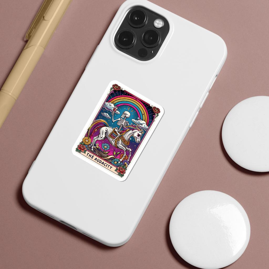 50 Nordic Style Tarot Card Series Graffiti Stickers Water Cup Notebook Skateboard Waterproof Decorative Stickers