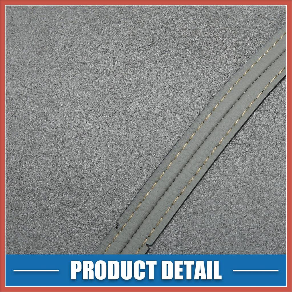 ACROPIX Car Front Door Panel Armrest Cover Interior Door Trims for Hyundai Santa Fe 2006-2012 Gray 1 Pair Car Parts