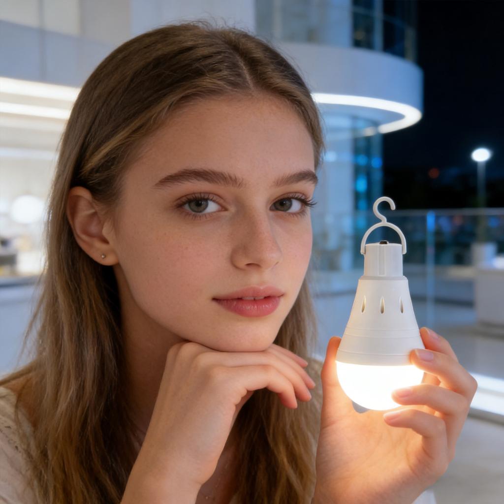 12W Super Bright LED Emergency Light, Rechargeable Portable Backup Light for Power Outages, Long Battery Life, and Shockproof Design, Suitable for