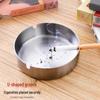 Extra Large Stainless Steel Ashtray: Windproof, Anti-Fall Design for Home, Restaurant, Hotel, or Business Gift Use
