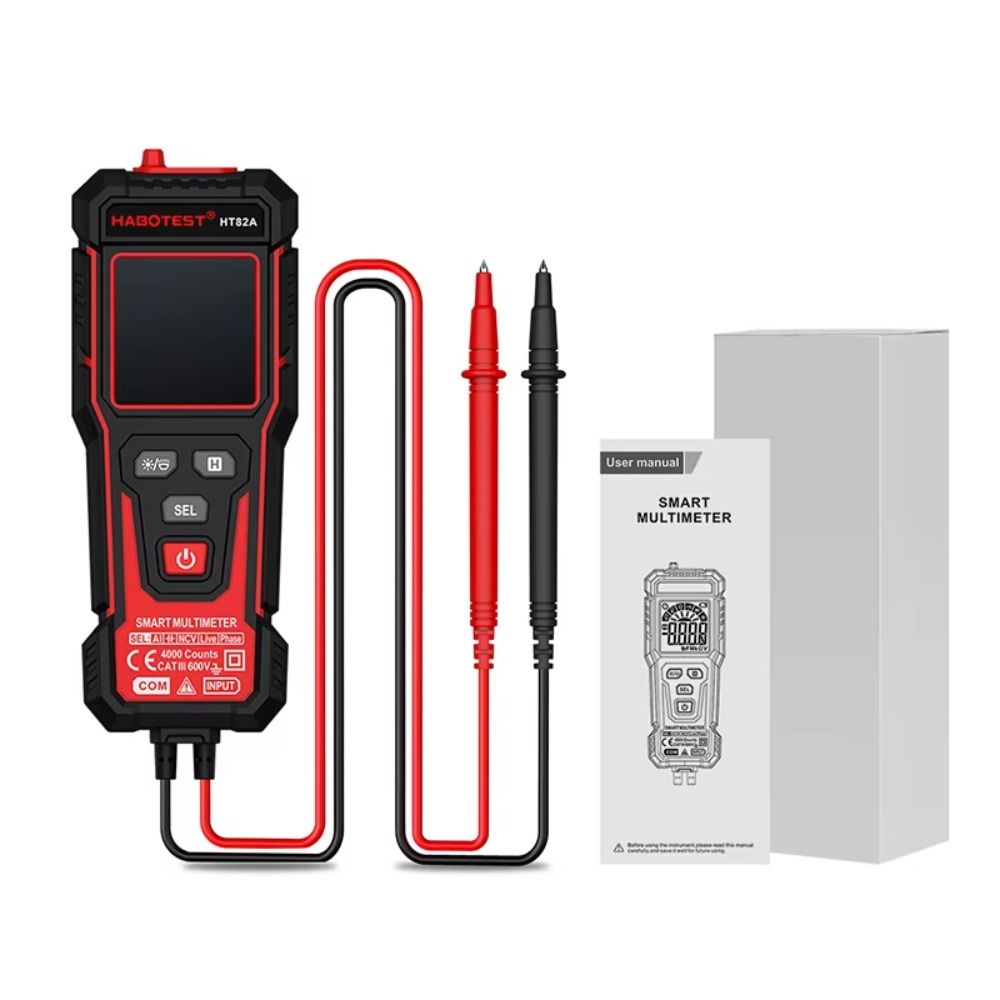 600V Smart Digital Multimeter AC DC Voltage NCV Multimeter Portable Phase Sequence Meter