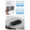 Type C Fast Charging Cable for Smartphones Laptops USB C Flat Cable 40Gbps Data 8K/60Hz Video 60W/100W/240W Charging