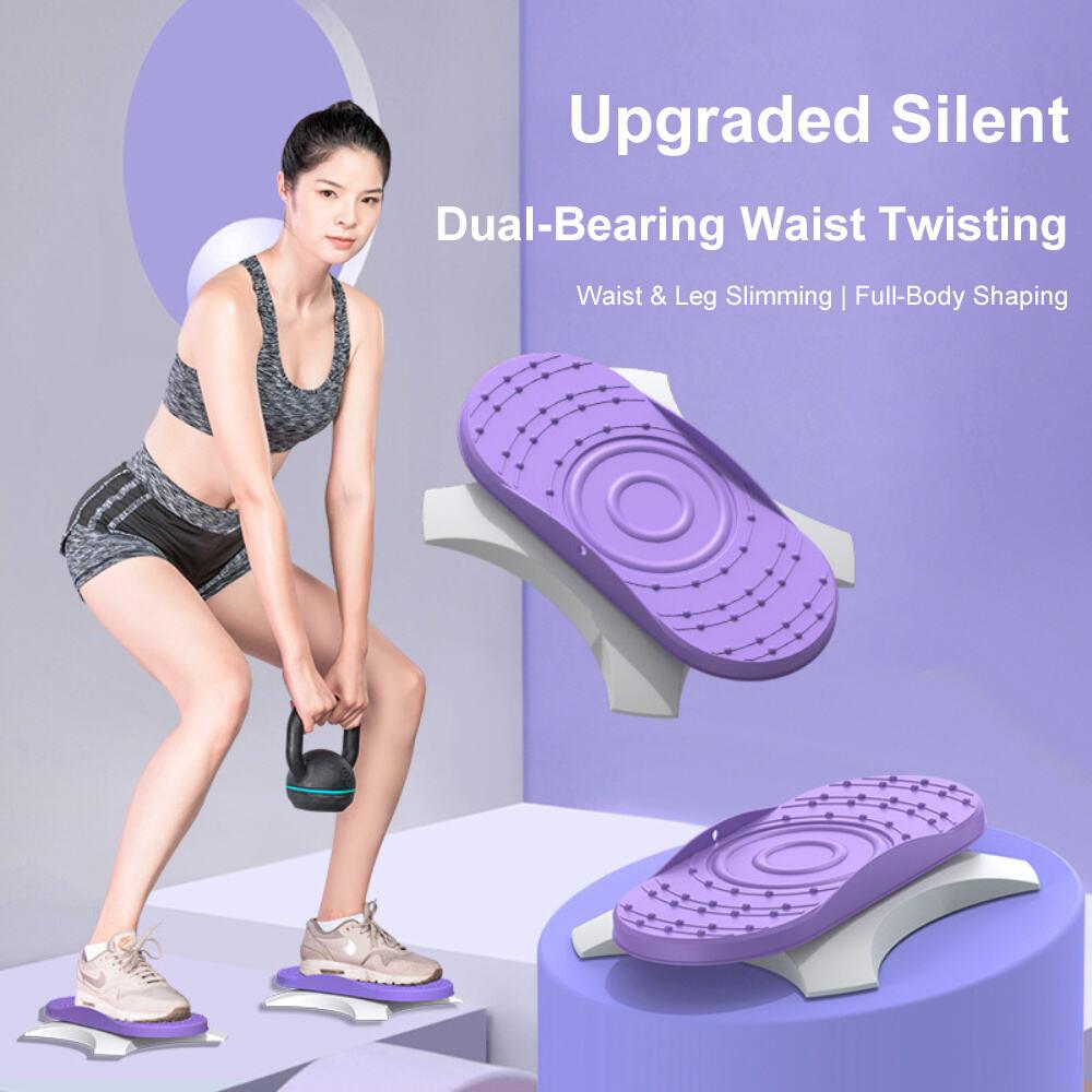 Separate Waist Twisting Board Silent Flexible Twist Waist Exercise Machine Anti Slip Thin Waist Twist Fitness Fat Burning Tools