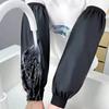 Schwere Schwarze Kunstleder-Armschützer - Wasserdicht & Ölbeständig für Küche, Berufsarbeit & Industriellen Einsatz