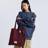 HEART STRIPE ECO BAG RED