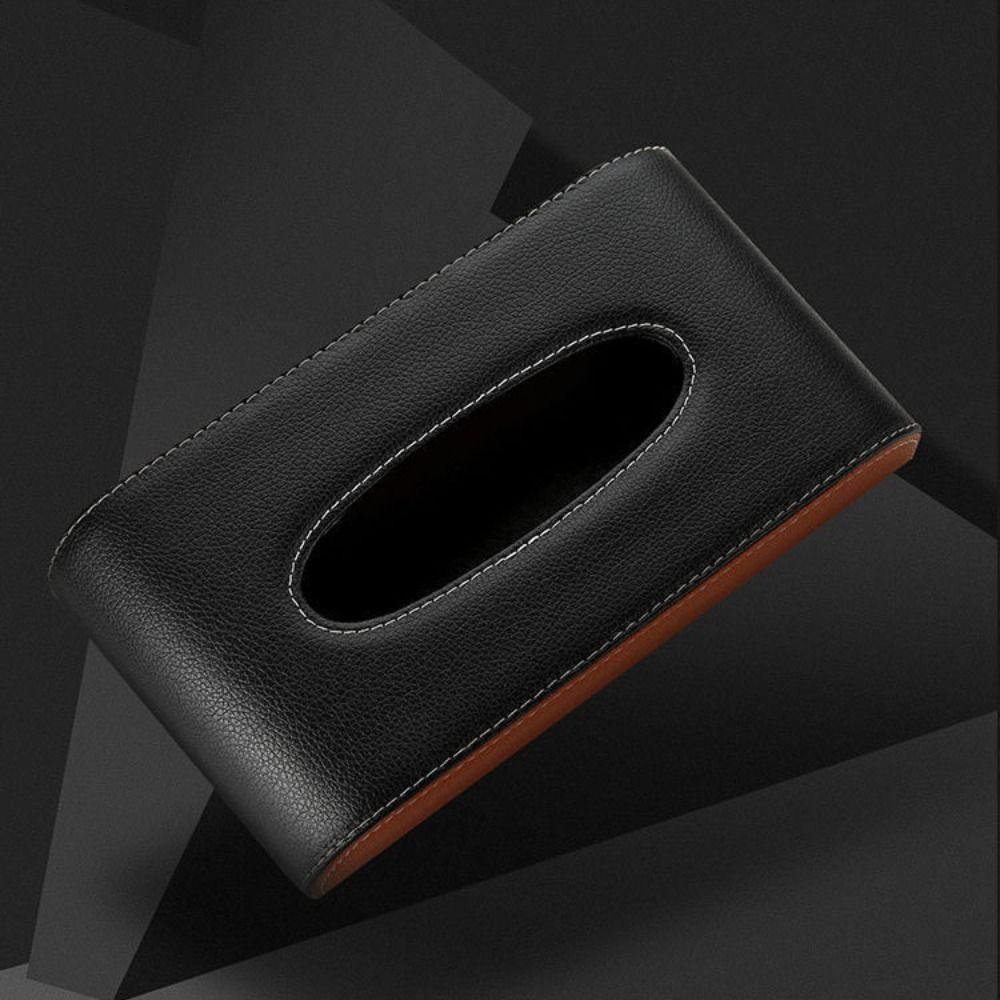 Hanging Armrest Box Tissue Box Seat Type Napkin Holder Car Sun Visor Tissue Box  Automobile