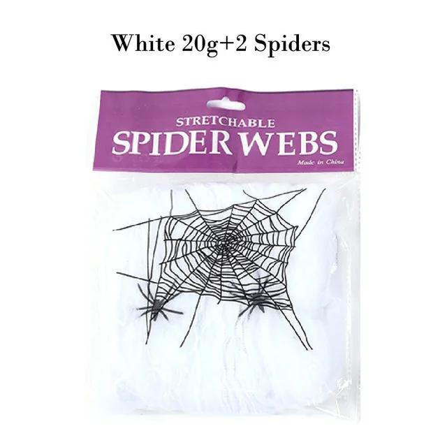 1/2/3 Stück Halloween Dekoration Spinnennetz Baumwolle Spinnennetz Party Requisiten künstliches Spinnennetz Heimdekorationszubehör