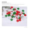 50pcs Snowflake Wood Slices Ornaments Christmas Cutouts Button Tags for Xmas Tree Hanging Painting DIY Crafts Gift Bags Decor