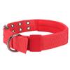 Dog Collar Lightweight Breathable Adjustable Heavy Duty Nylon Collar for Medium Large Dogs Training Red