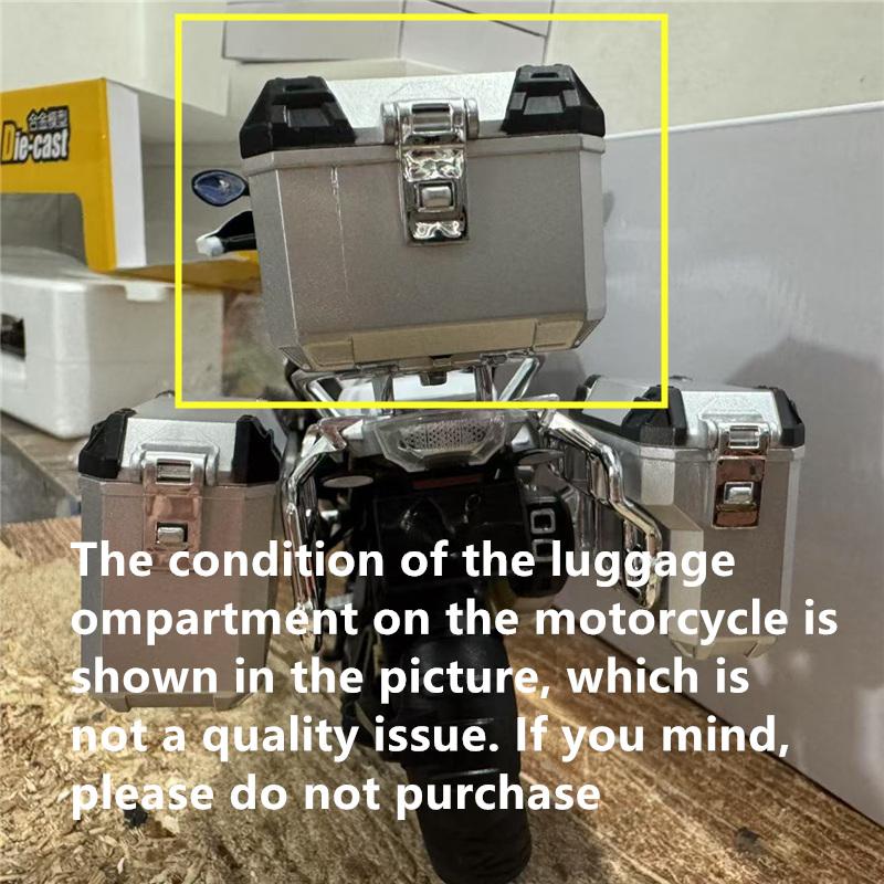 1/9 BMW R1250 GS ADV Alloy Racing Motorcycle Diecasts Street Sports Motorcycle Model Simulation with Light Collection Kids Toys Gift