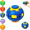 3D Printed Press-to-Spin Pop Stress Relief Fidget Ball, Dual-Button, Bearings, Quiet Desk Spinner for Focus, Calm Office