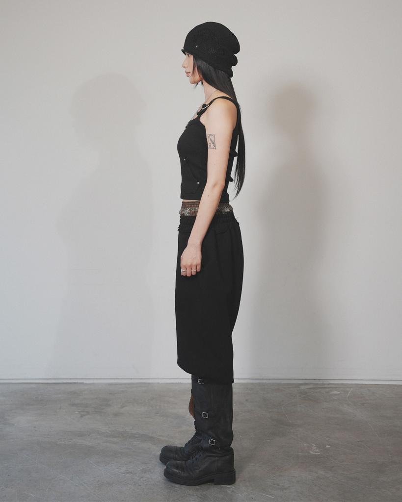 Yeolin Sagging Jogger Pants (Black)