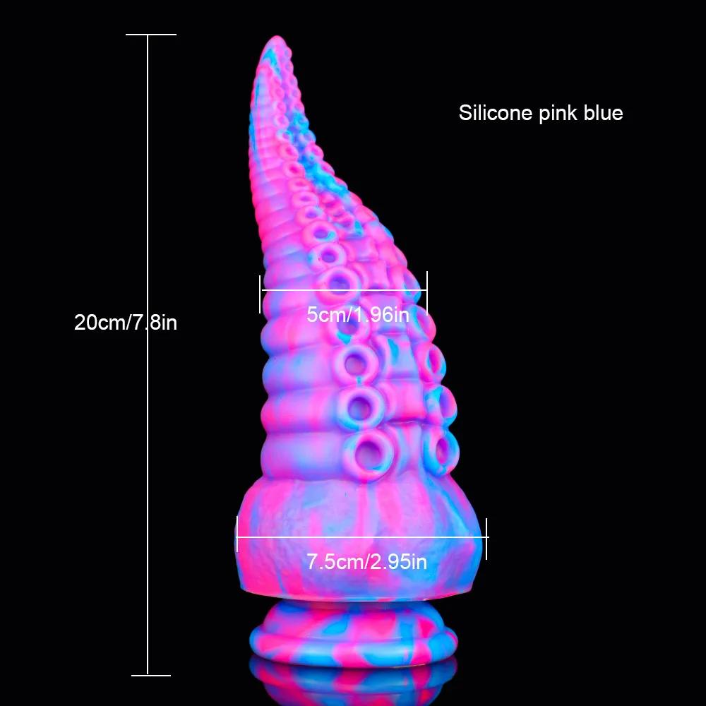 Huge Silicone Anal Dildo for Women Masturbation Octopus Tentacle Anal Plug Prostate Massage Buttplug Sex Toy 18+ Anal Dilatation