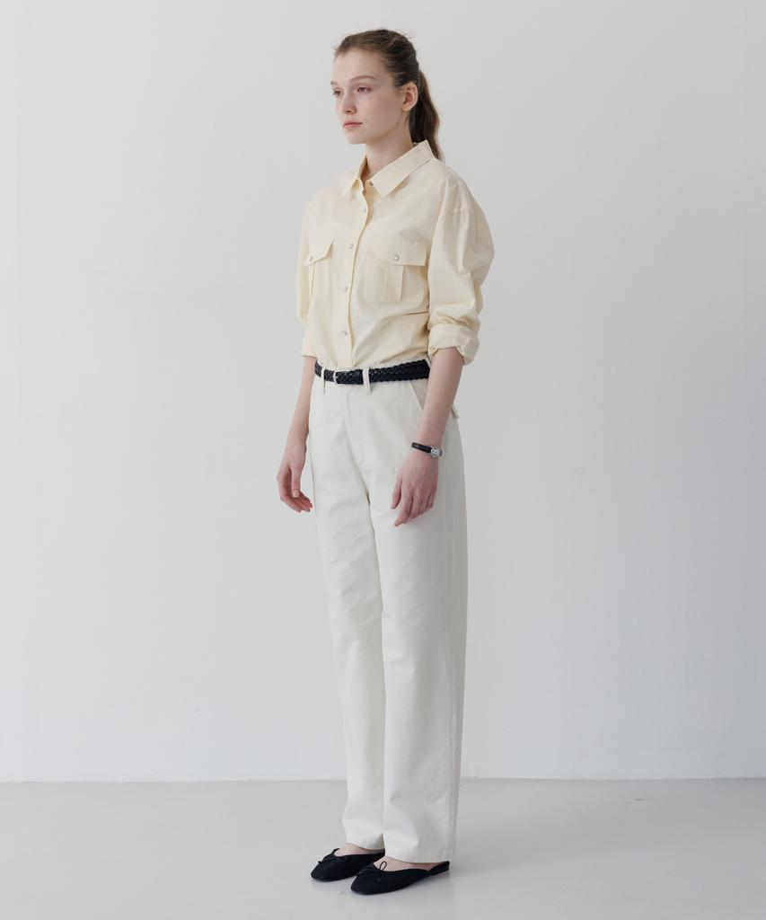 TTUDEMENT Coin Pocket Pants Ivory