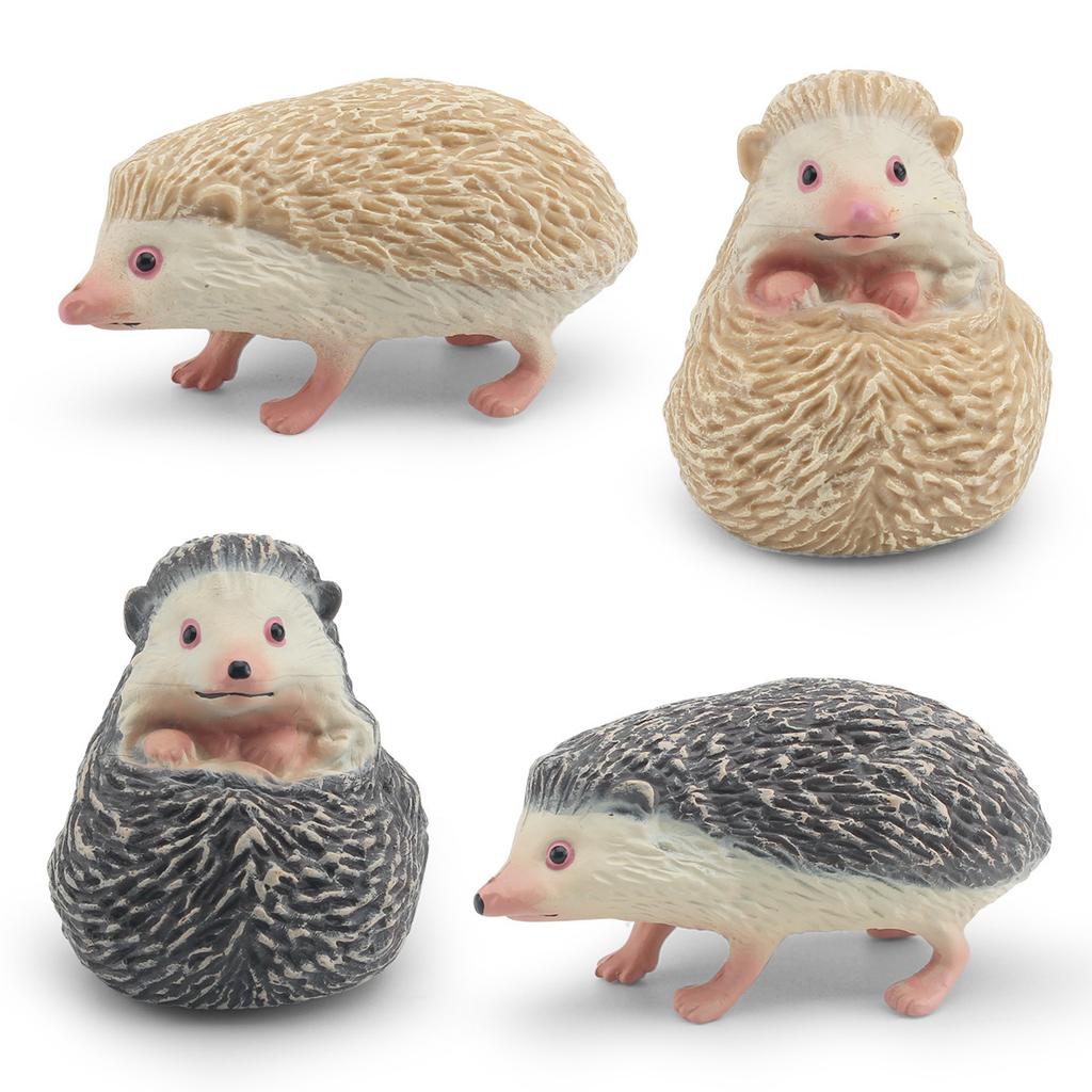 Simulated Forest Animals 8 Hedgehog Models Hedgehog Rat Melon Stealing Badger Static Animal Toys