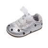 Girls' Korean Version of Casual Embroidery Flower Sports Shoes 2025 Spring and Autumn New Versatile German Training Shoes Non-slip White Shoes Tide