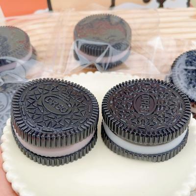 Oreo Biscuit Stress Relief Toy Silicone Squeezing Pinching Sandwich Simulation Soft Toy Christmas Gifts For Boys Girls