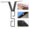Rain Chain Gutter Clip V Hook Adapter, Premium Iron, Installation Easy,   Fit,  , Water Diverter Accessories