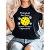 T-shirt with Pileball And Dogs Graphic Print, Black Short-sleeve Crewneck Printed T-shirt -Fashionable Design, Versatile for Daily Wear