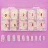 500Pcs/Box Nail Tips Transparent Lightweight Natural Color Round Head Extension Fake Nails