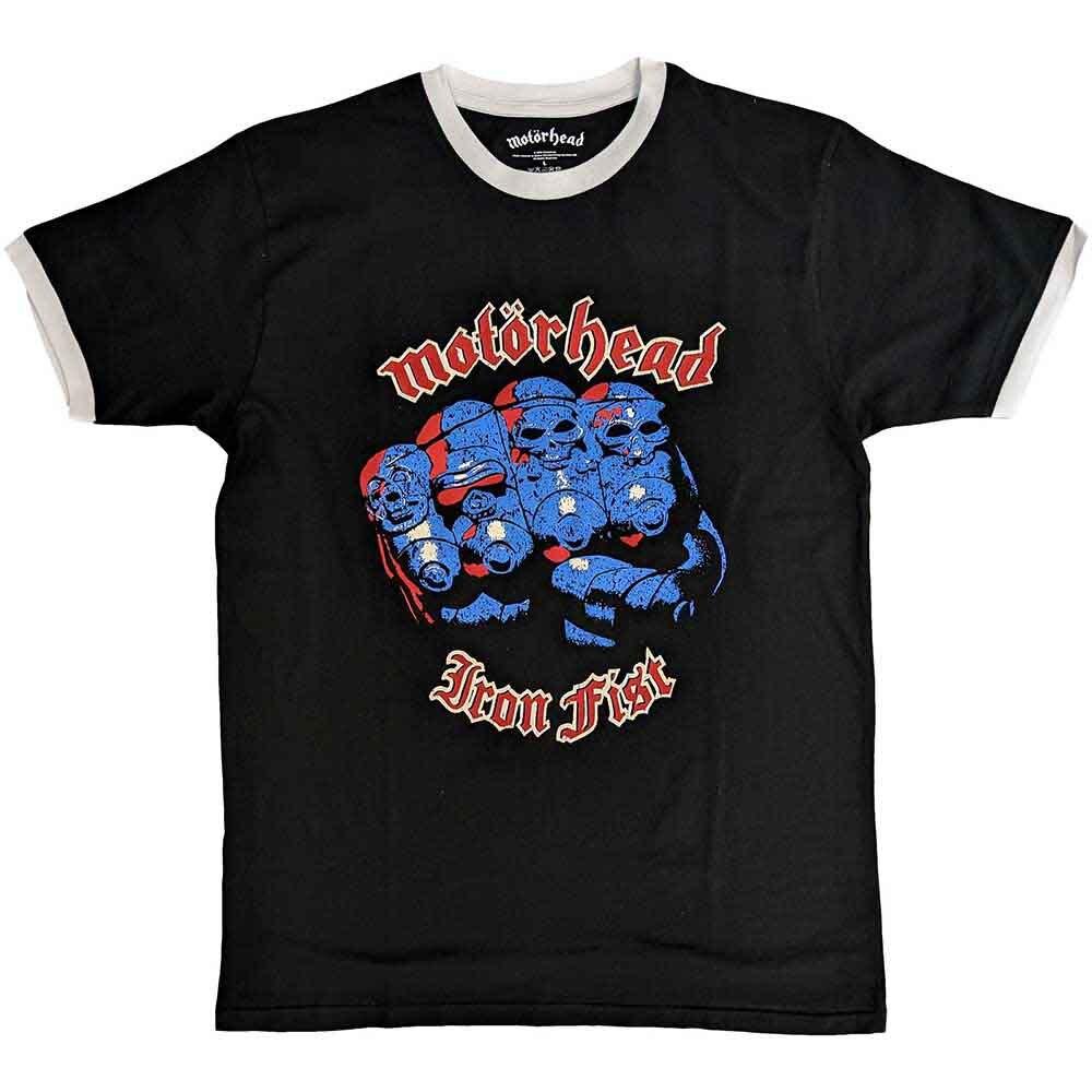 

Motorhead Iron Fist Black Ringer T shirt - NEW Unisex T-Shirt XXXXL