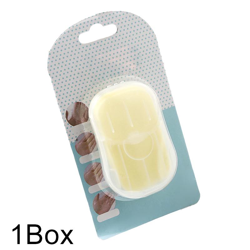 50 Pieces/box Washing Hand Camping Disposable Soap Flakes Cleaning Soap Travel Hiking Boxed