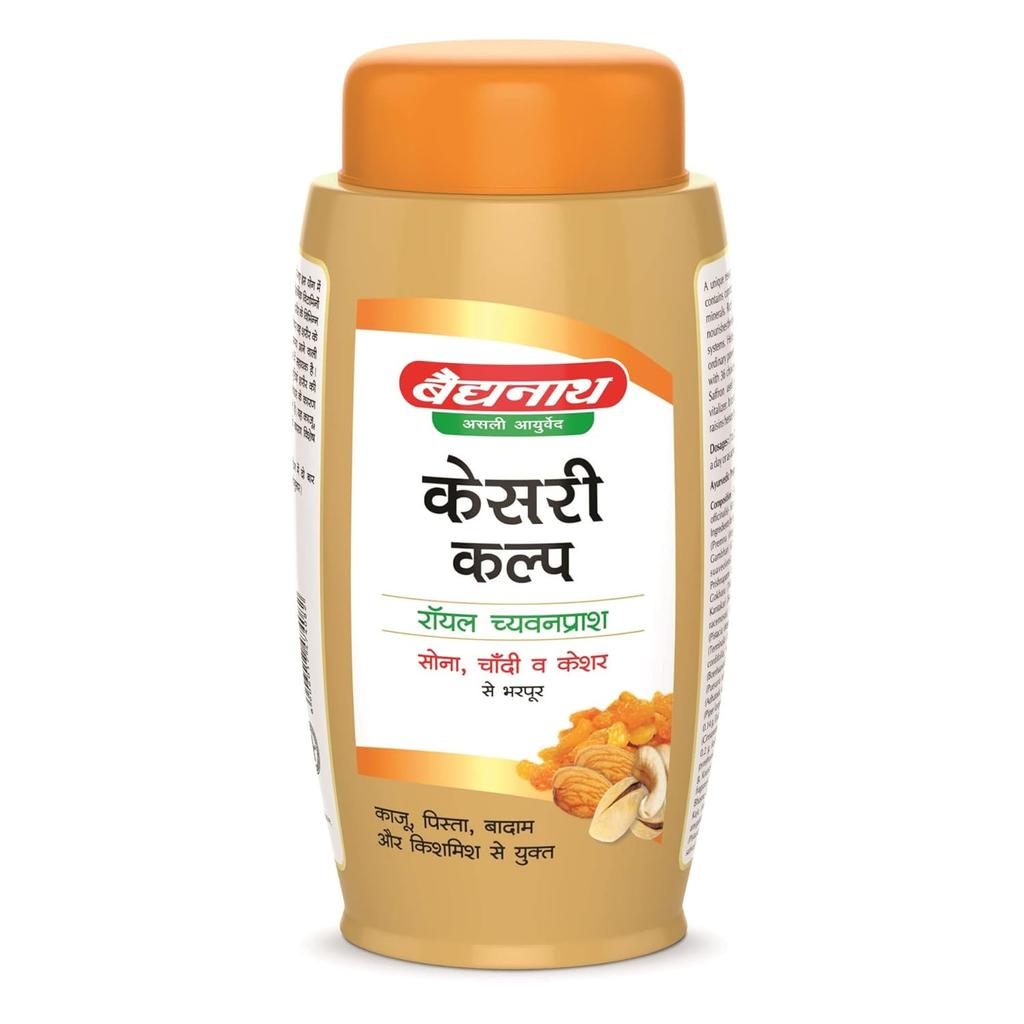 Baidyanath Asli Ayurved Kesari Kalp Royal Chyawanprash 500g With Gold, Saffron & Natural Energy Boost
