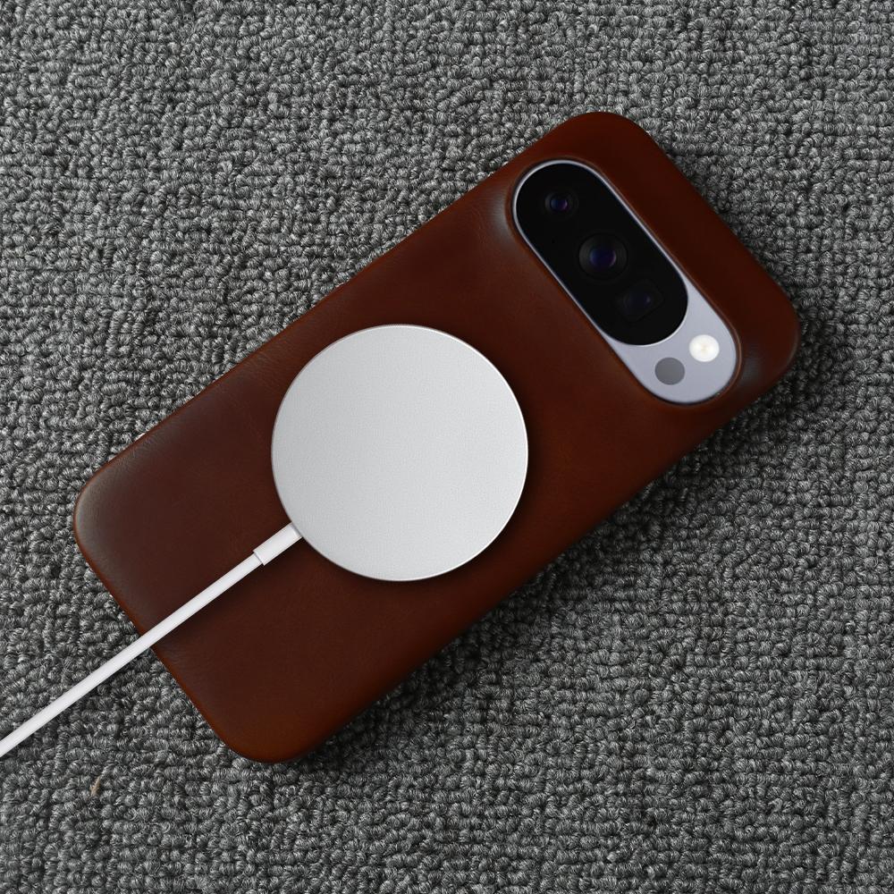 Pro Magsafe Originální kožené magnetické pouzdro pro Google Pixel 10 9 Pro XL 8 6A 7 Pro Vintag Oil Wax Business Kryt na telefon Zadní Coque