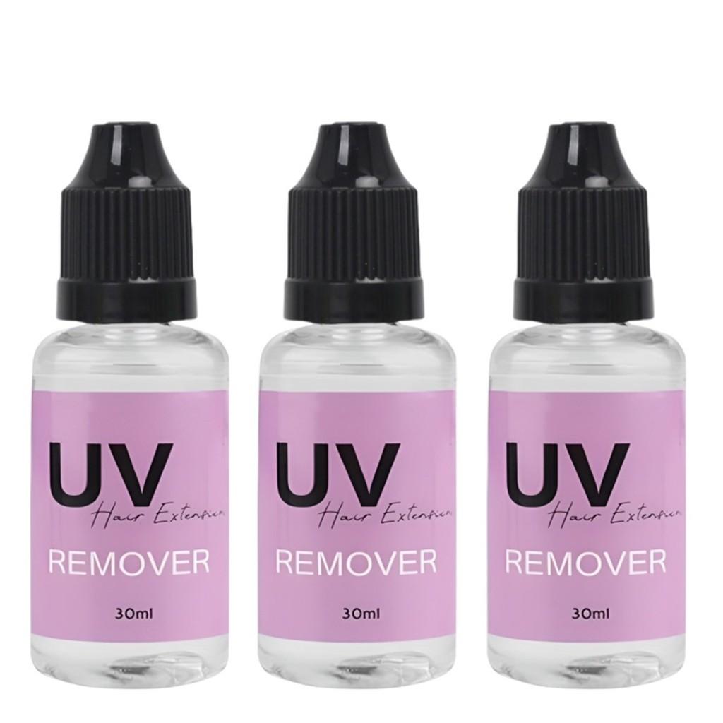 UV Glue Remover 30ml,Fast Dissolving for Extensions & Eyelashes,Professional Safe Solvent with Brush