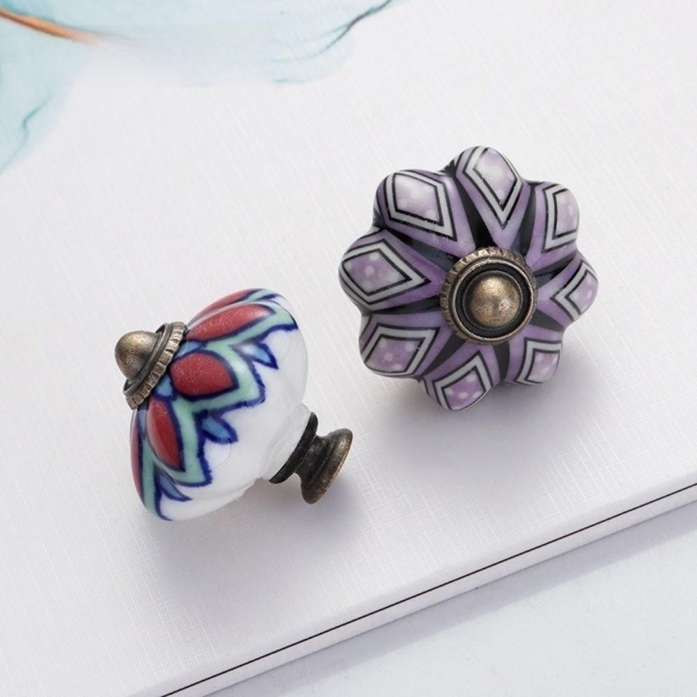 Ceramic Drawer Pulls Pumpkin Shape Furniture Knobs New Decorative Knobs Cabinet Hardware