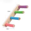 Wood Parrot Ladder Colorful Perches Bird Climbing Toy New Bird Bridge  Parrot Toys