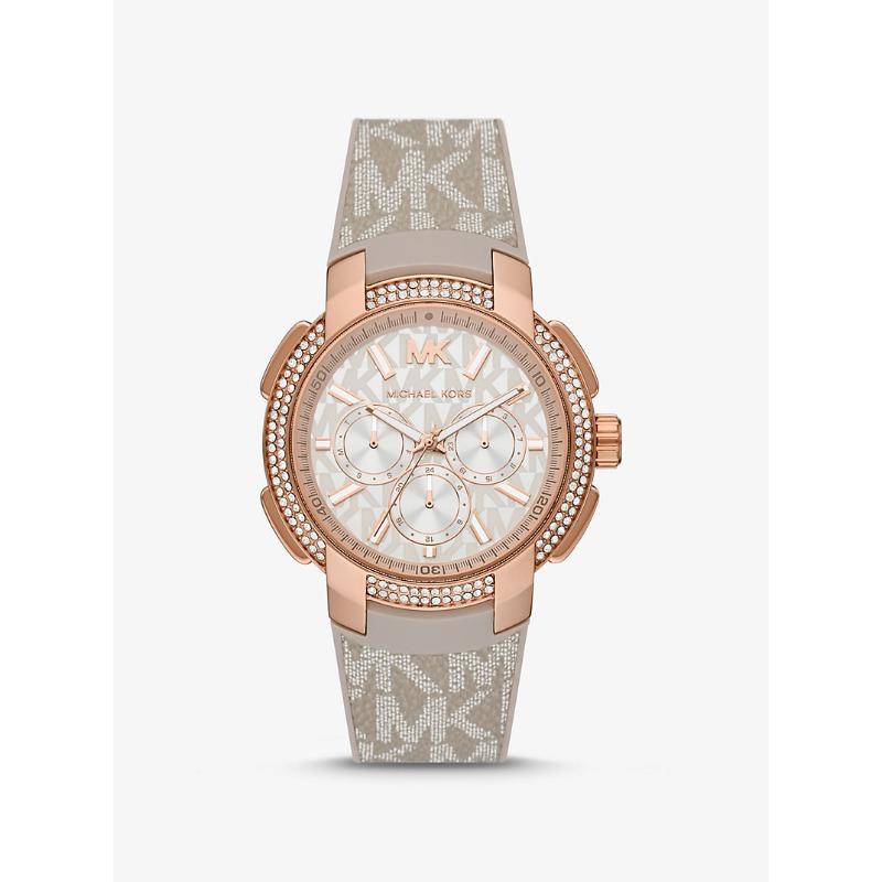 

Спортивные часы Michael Kors большого размера с паве, покрытие из розового золота и логотипом MK6949 розового золота