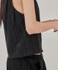 Leondeondada Flower Punching Lace Sleeveless, Black