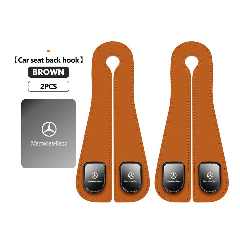 Car Seat Hook Headrest Hanger Two Head Seat Back Organizer Hook For Mercedes Benz C180 C300 W124 W176 W177 C200 C260 GLC CLE CLA LX1