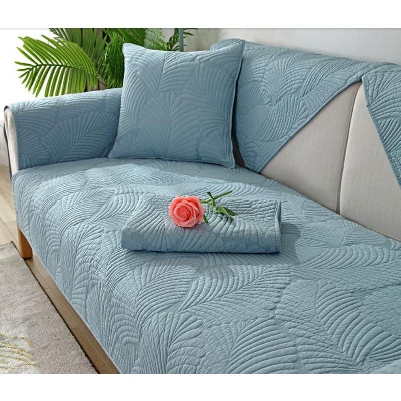 Fashionable And Simple Double-Faced Pure Cotton Sofa Cushion Four All Season universal Anti Slip And Dustproof Sofa Cushion
