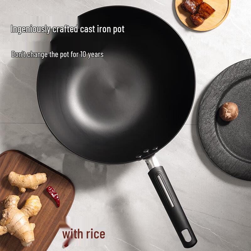 COOKER KING 30cm Nitrided Cast Iron Wok