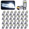 30Pack 194 Car LED Light Bulbs, 0.36W 12V T10 6000K Interior Lights, 168 2825 W5W Wedge COB LED Replacement Bulbs, Universal Dashboard Light, Dome