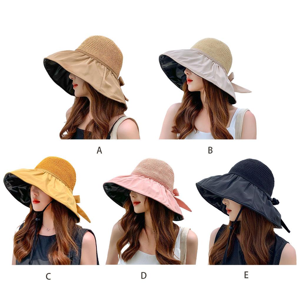 Skin Harmful UV With Anti Ultraviolet Sun Hat With Large Brim On Both Sides In Summer Breathable Sun Hat Bucket Hat